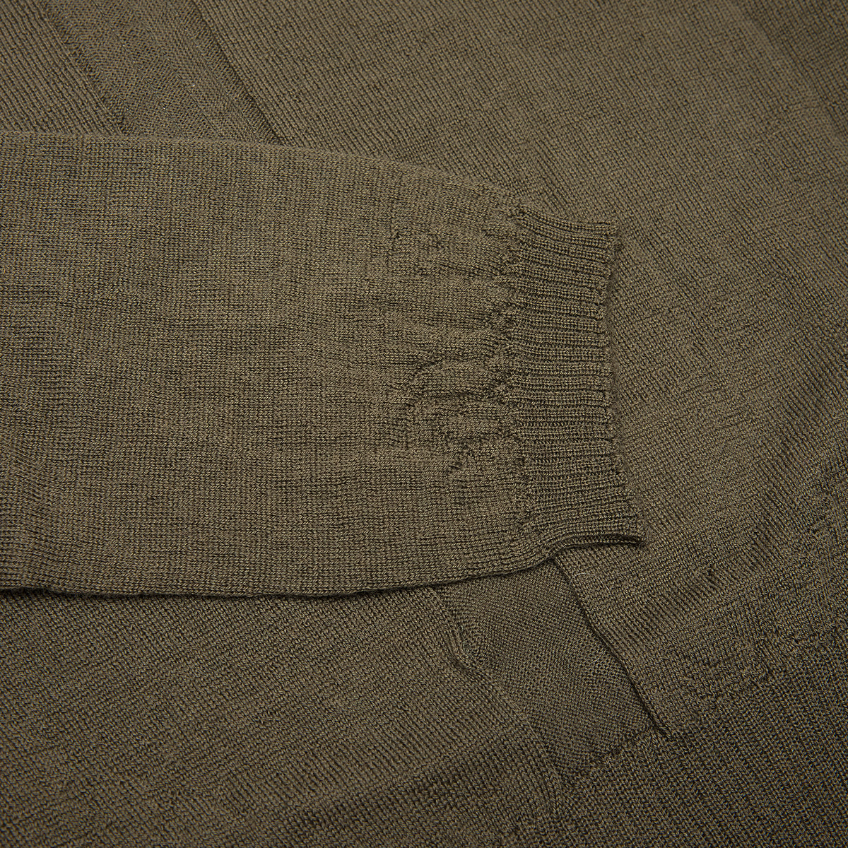 Rick Owens Slashed Long Sleeve Cropped Knit (Bosco)