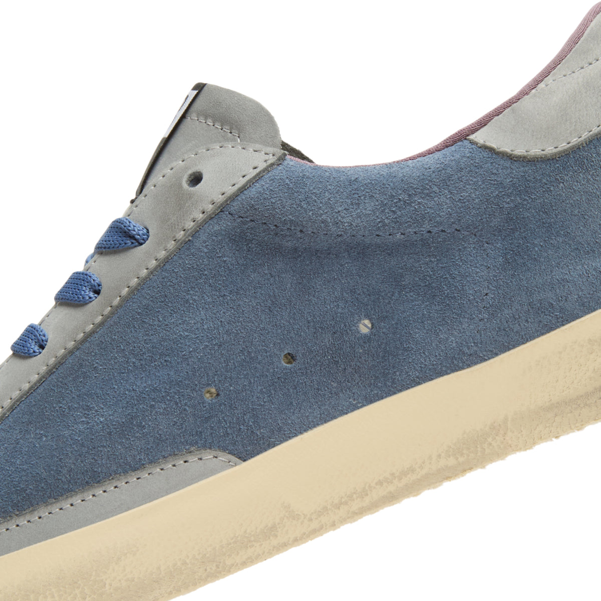 Golden Goose Super Star Suede And Nabuk Upper (Blue Denim/Silver Blue)