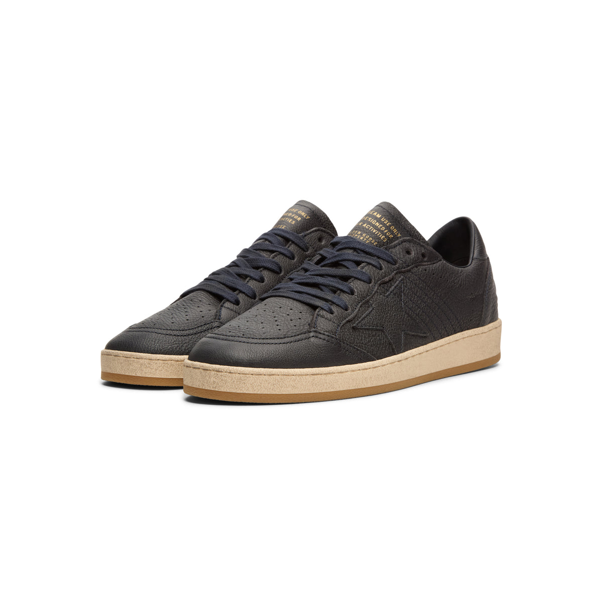 Golden Goose Ballstar Leather Upper Star Toe Spur (Navy)