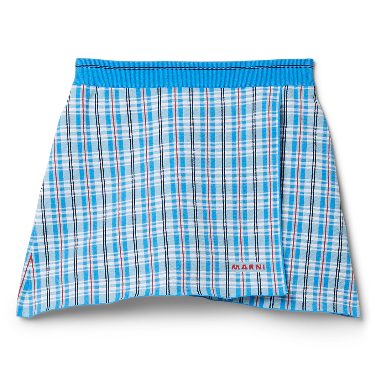 MARNI Plaid Mini Skirt (Blue)