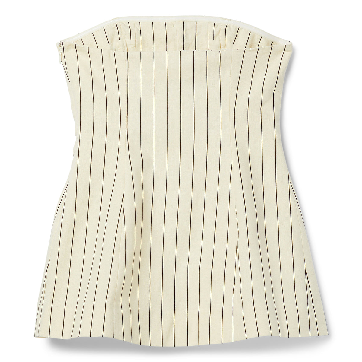 Simon Miller Mori Strapless Linen Top (Cream pinstripe)