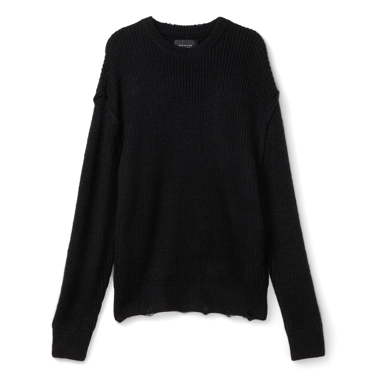 Beach Brains Session Knit Sweater (Black)