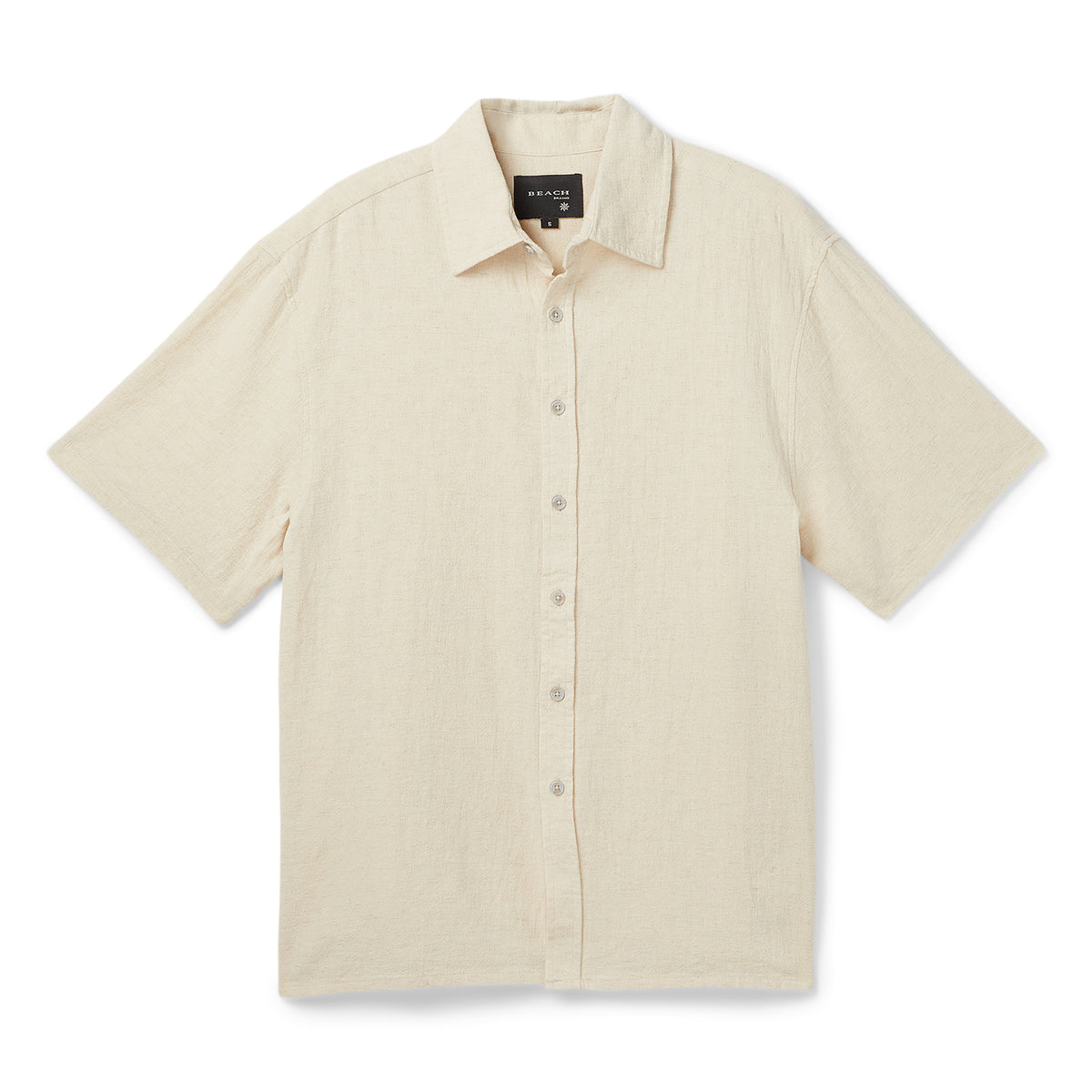 Beach Brains Hold Short Sleeve Shirt (Off White)