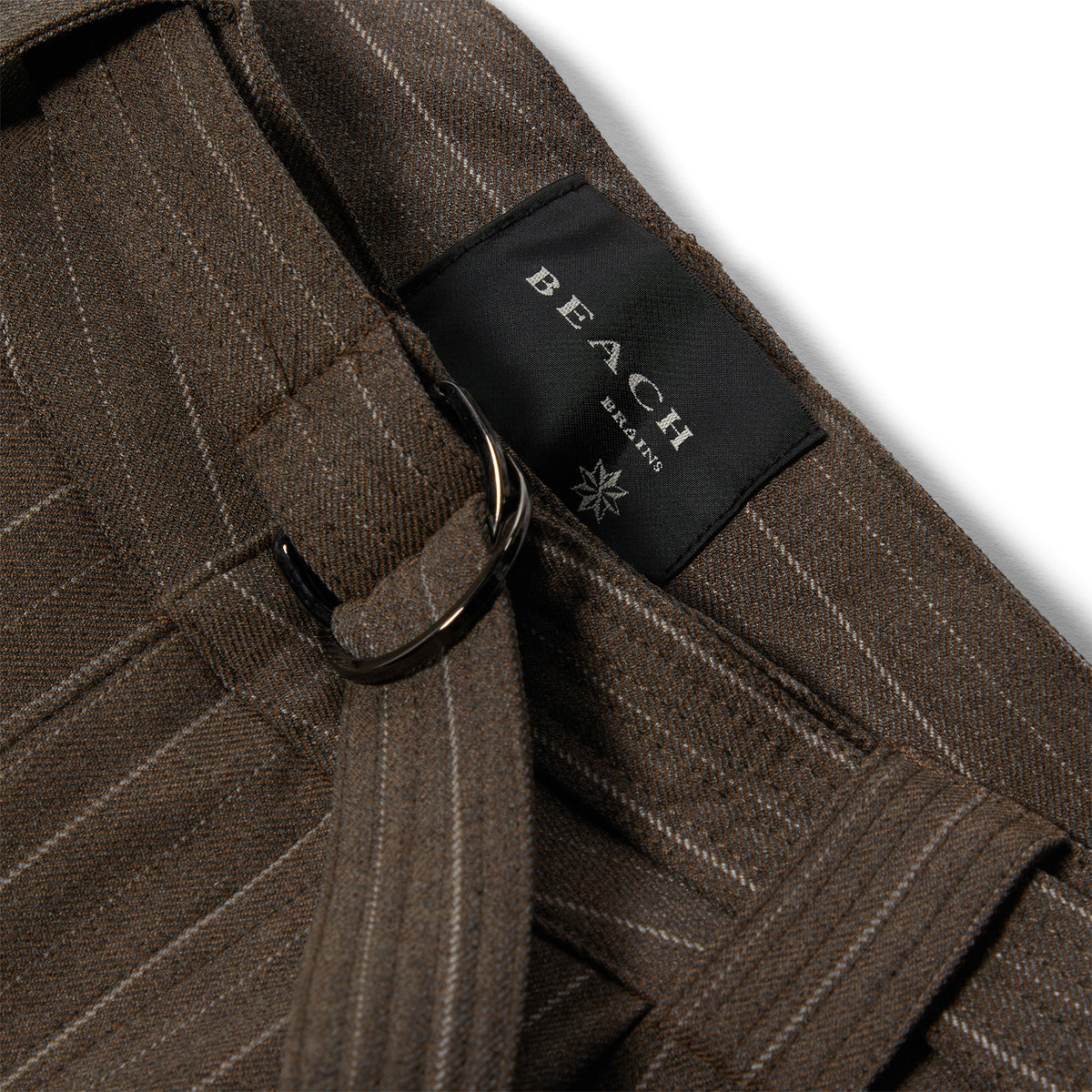Beach Brains Limit Trouser (Brown pinstripe)