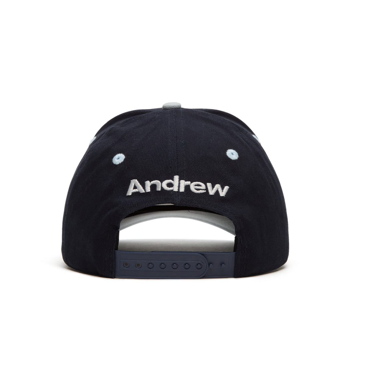 Andrew Lowercase 6 Panel Dad Hat (Blue)
