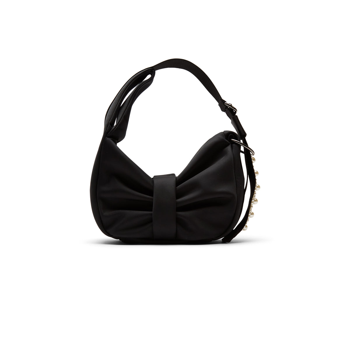 Simone Rocha Mini Sling Bow Bag W/EMB (Black/Pearl)