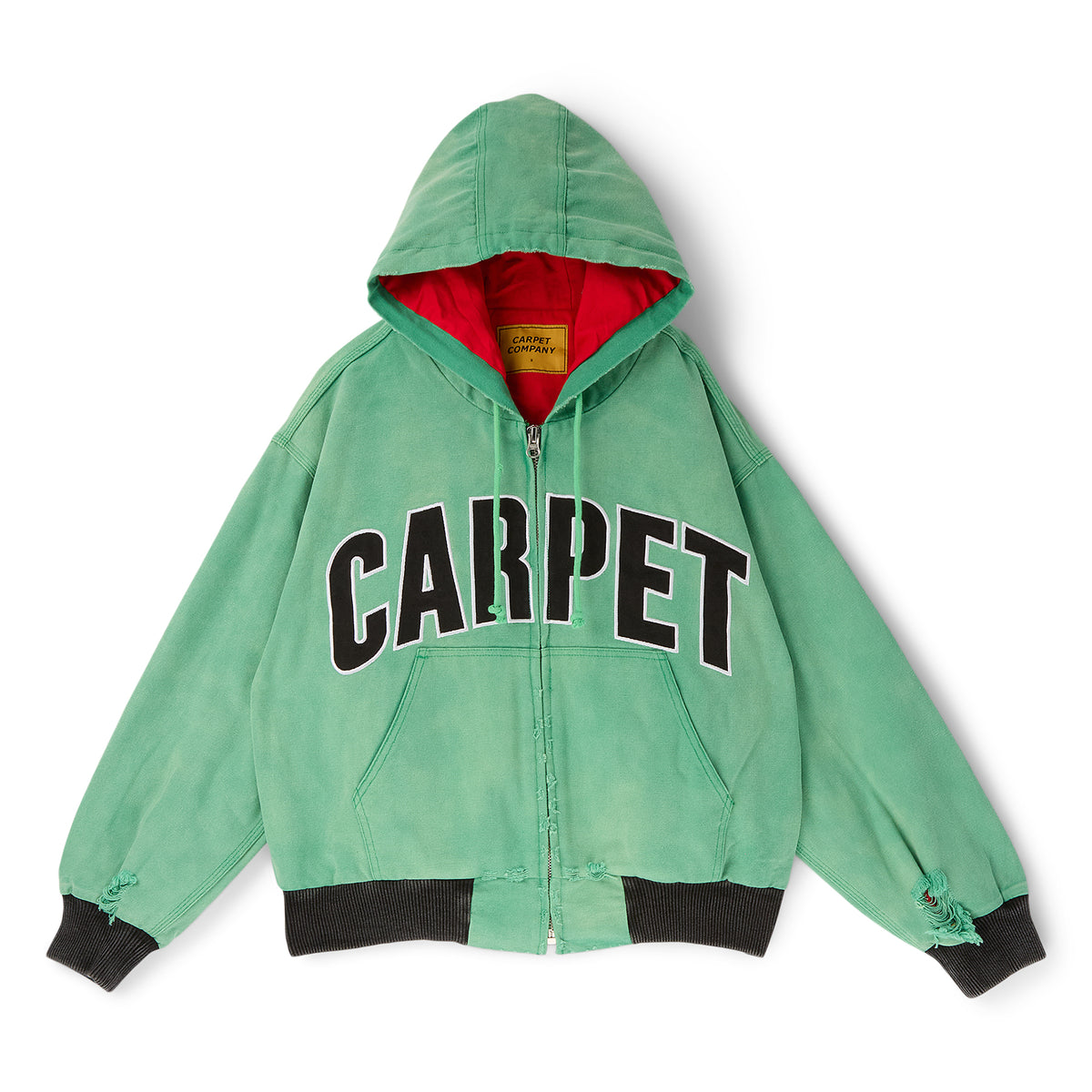 Carpet Company Battered Varsity Work Jacket (Green)