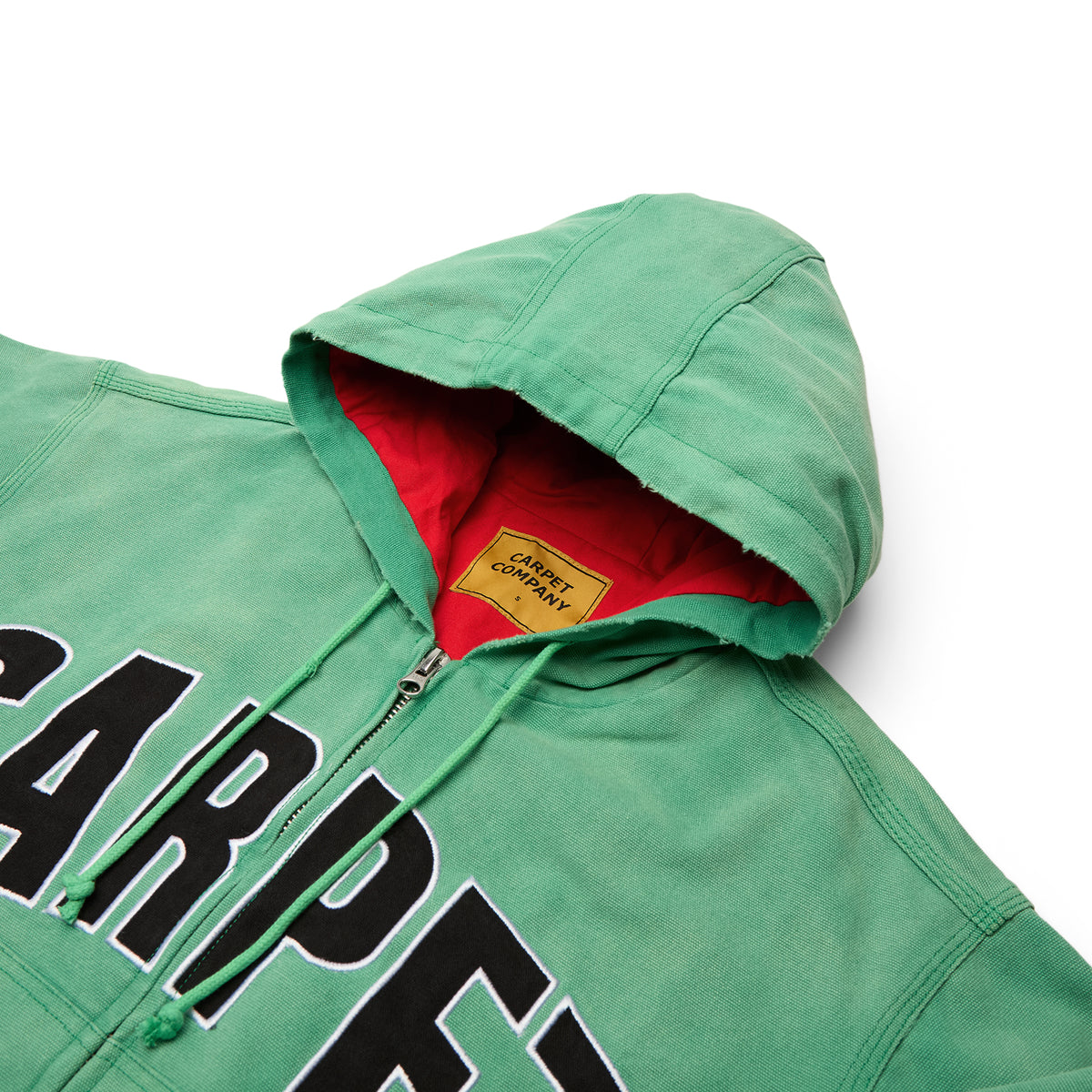 Carpet Company Battered Varsity Work Jacket (Green)