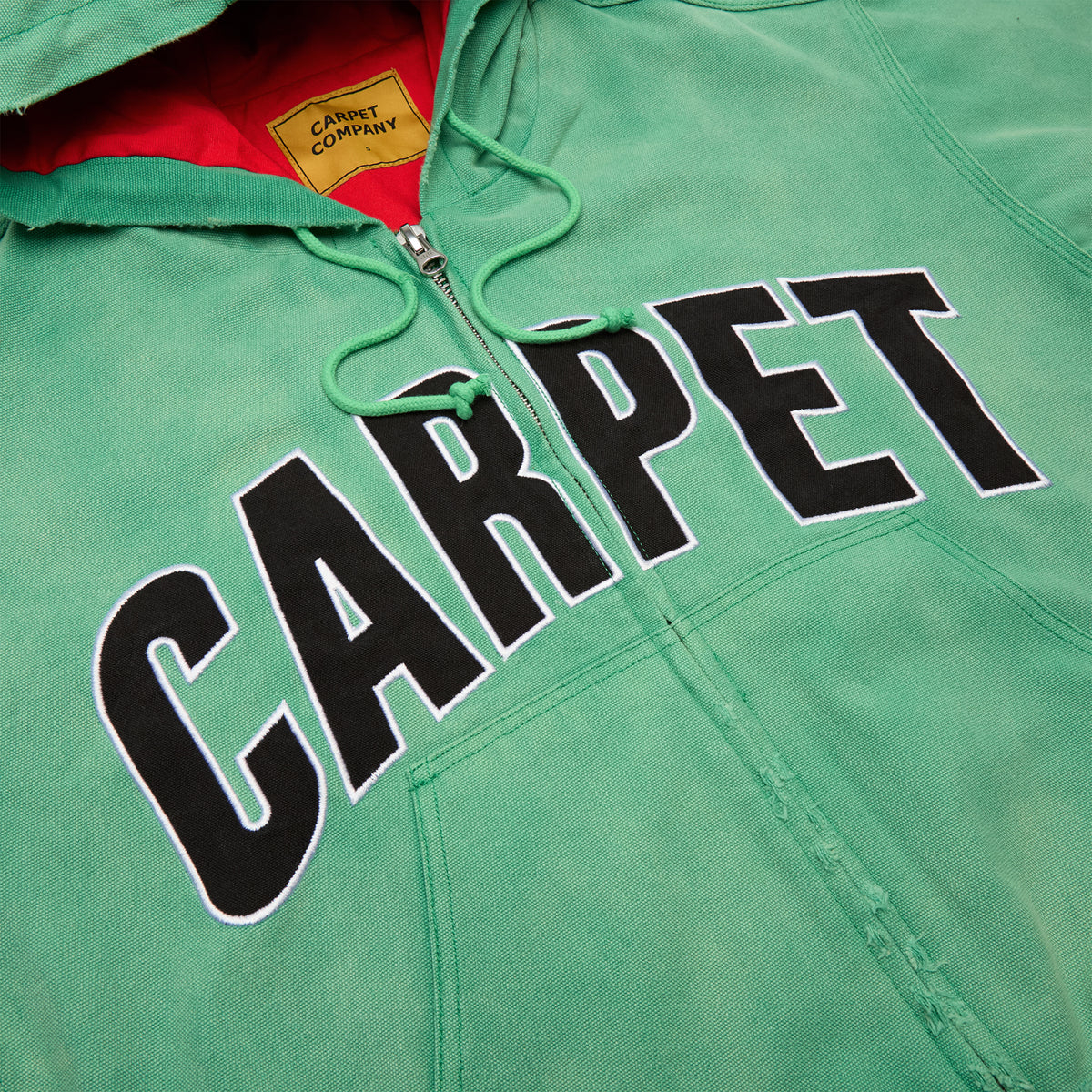 Carpet Company Battered Varsity Work Jacket (Green)