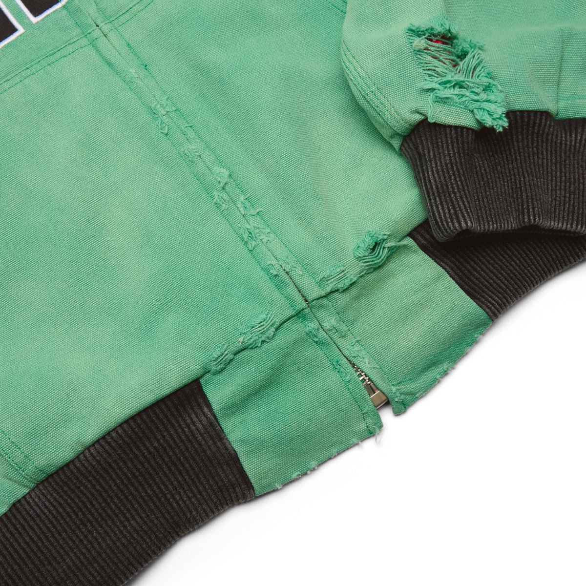 Carpet Company Battered Varsity Work Jacket (Green)