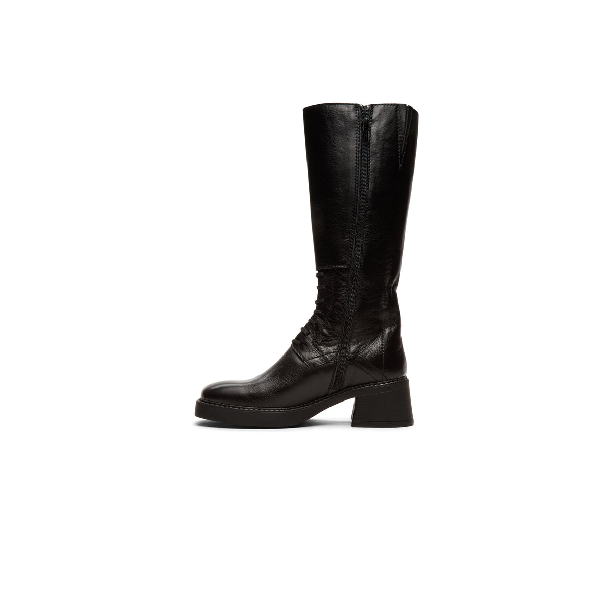 Miista Sigrid Black Tall Boots (Black)