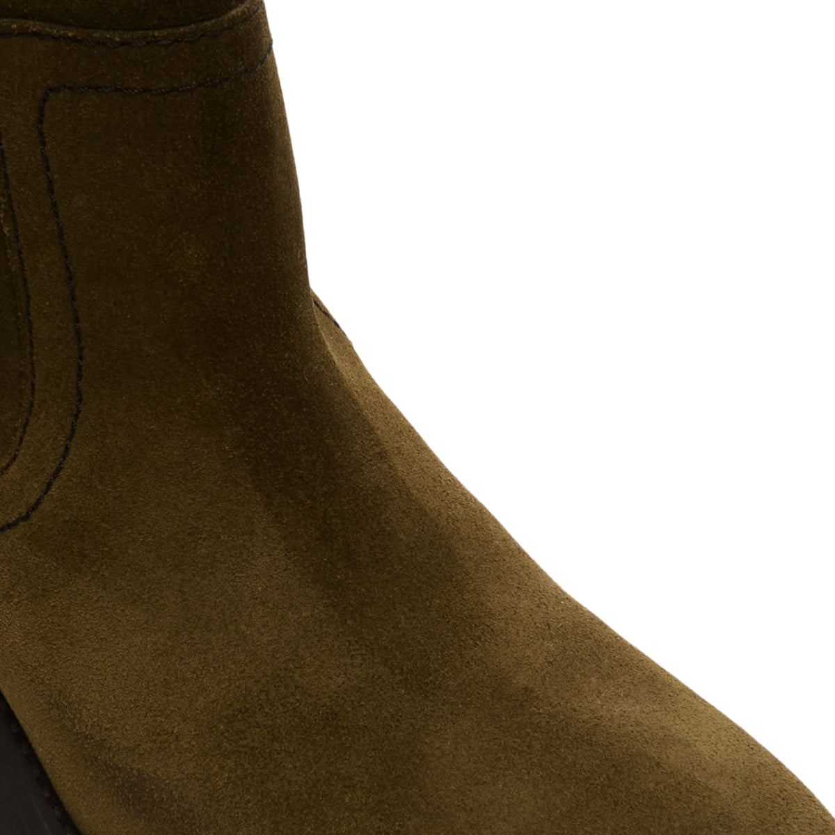 Miista Gunda Khaki Suede Ankle Boots (Khaki)