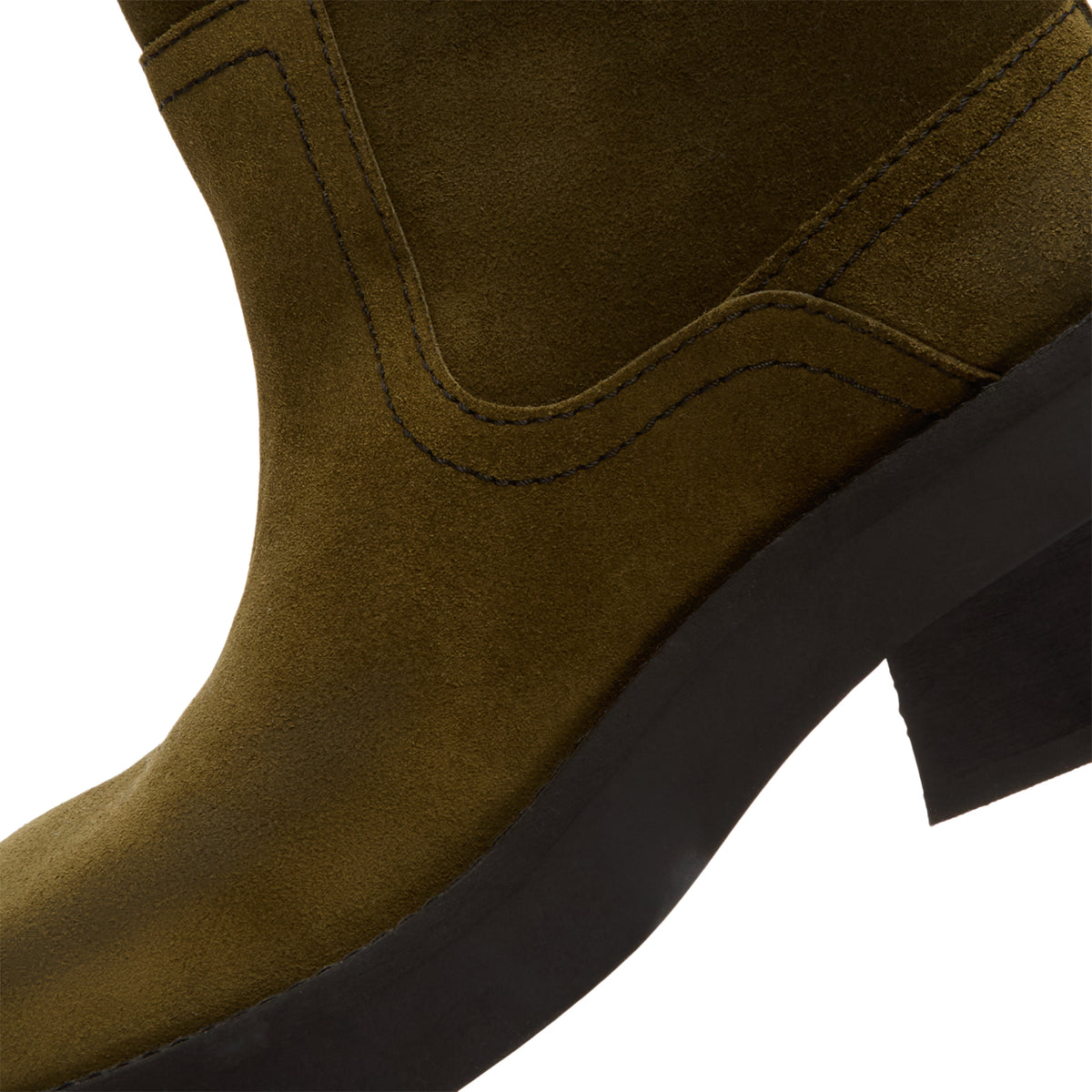 Miista Gunda Khaki Suede Ankle Boots (Khaki)