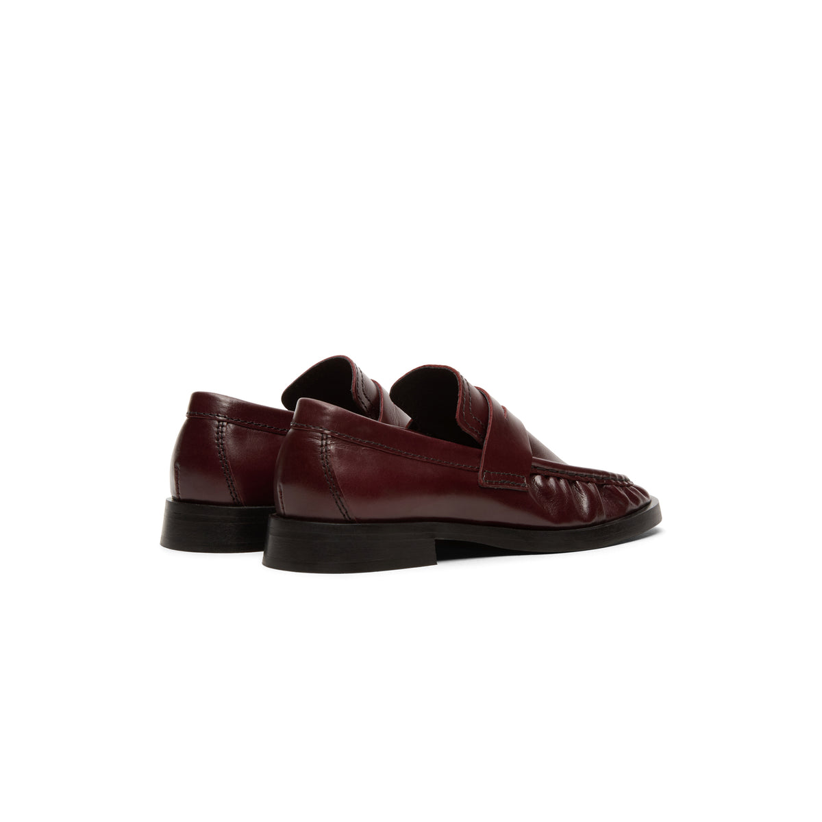 Miista Zita Burgundy Moccasin Loafers (Burgundy)
