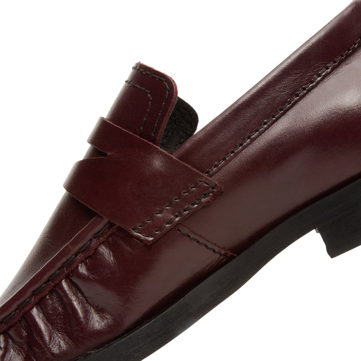 Miista Zita Burgundy Moccasin Loafers (Burgundy)