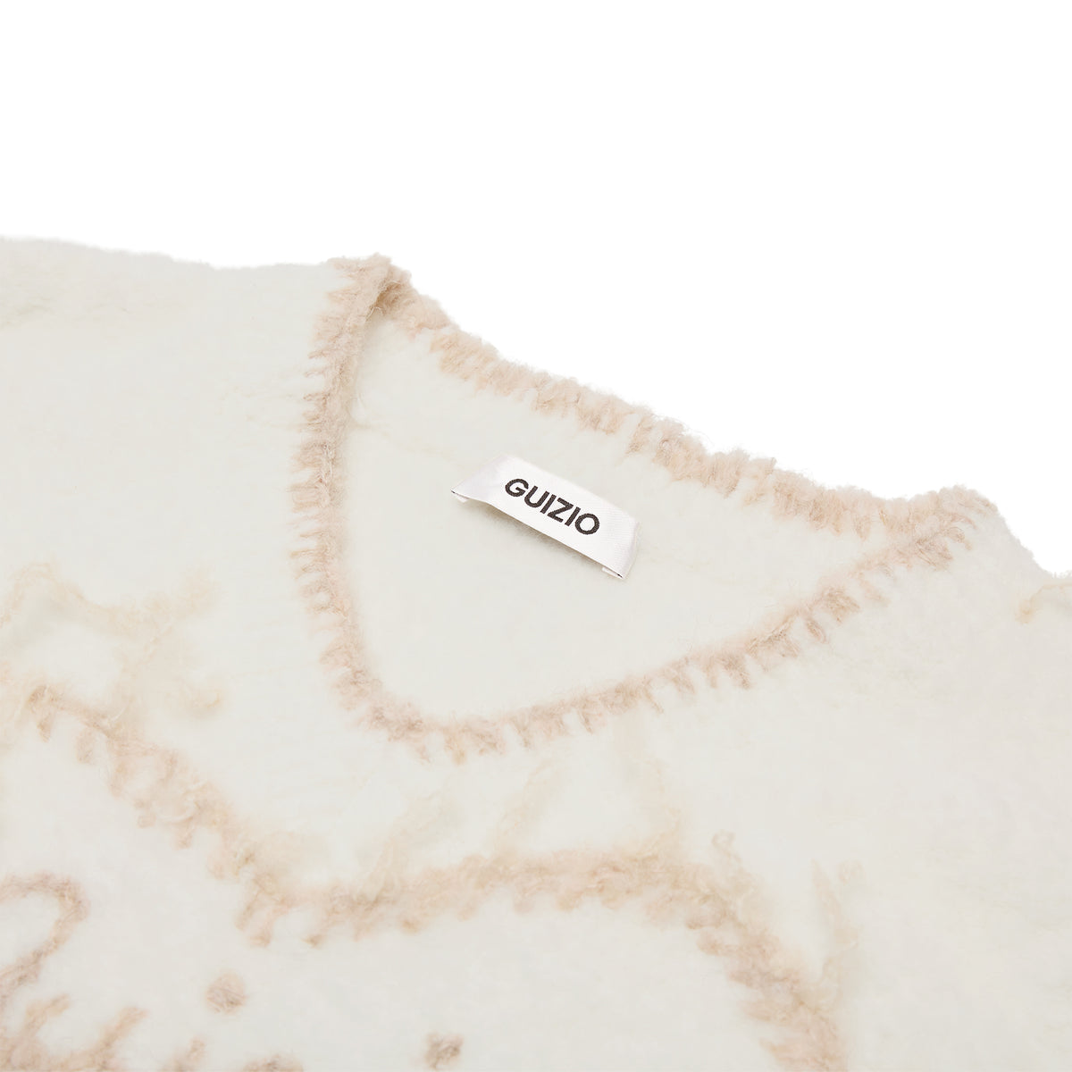 Danielle Guizio Guizio Heart Sweater (White)
