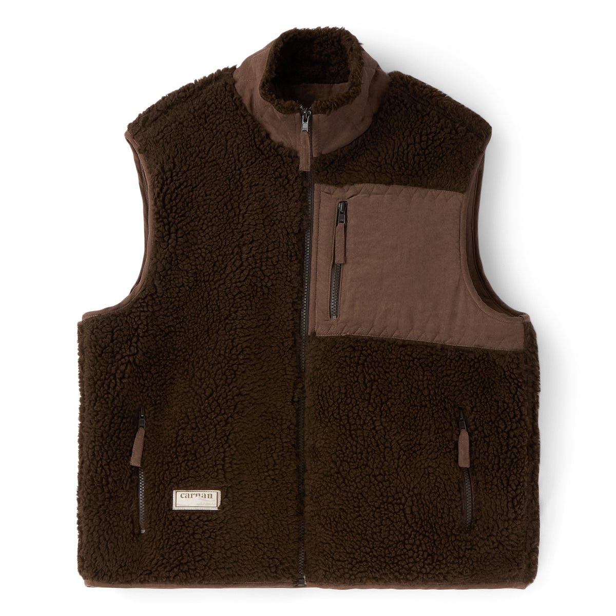 CARNAN Fleece Vest (Brown)
