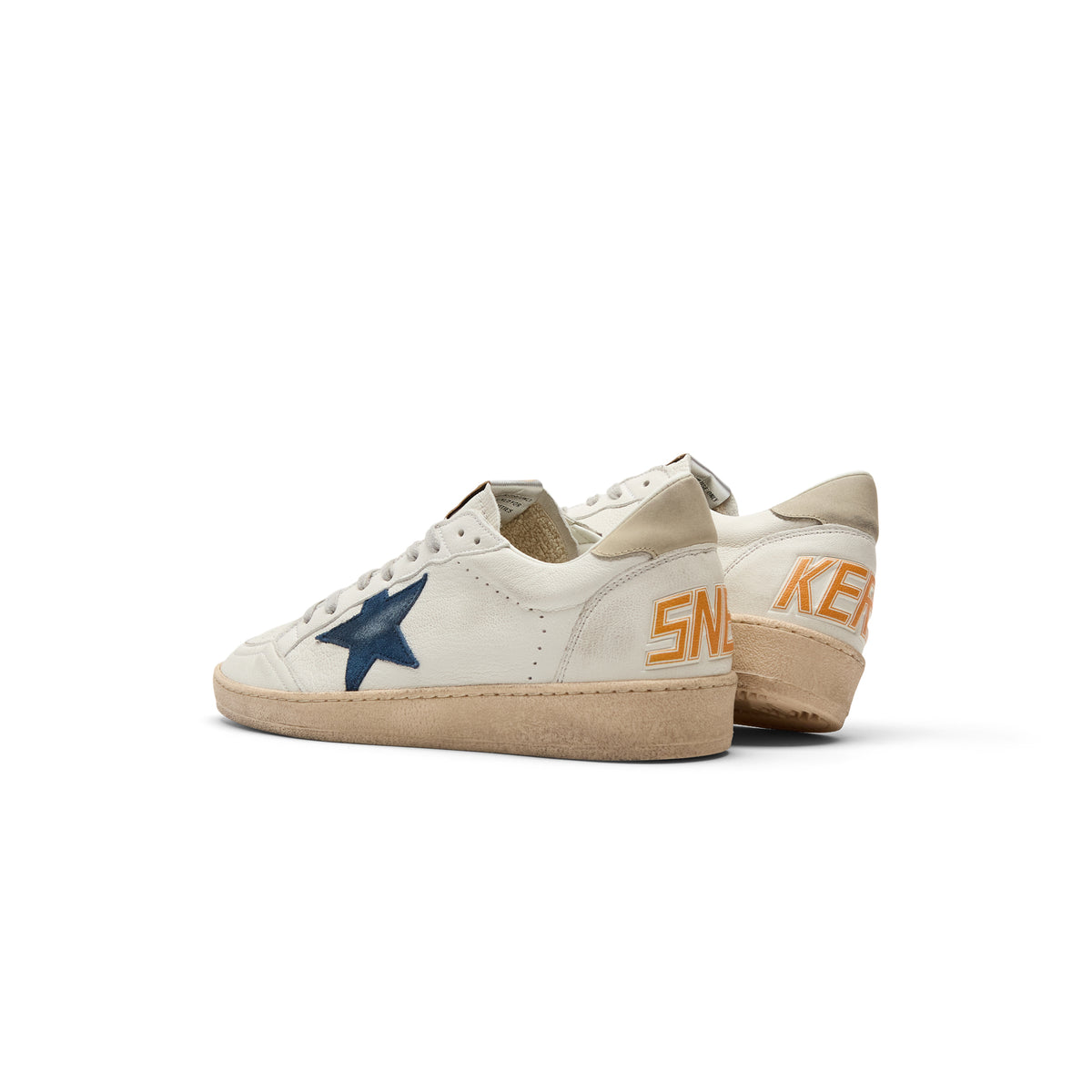 Golden Goose Ballstar Nappa Upper Toe And Spur (White/Blue/Ice)