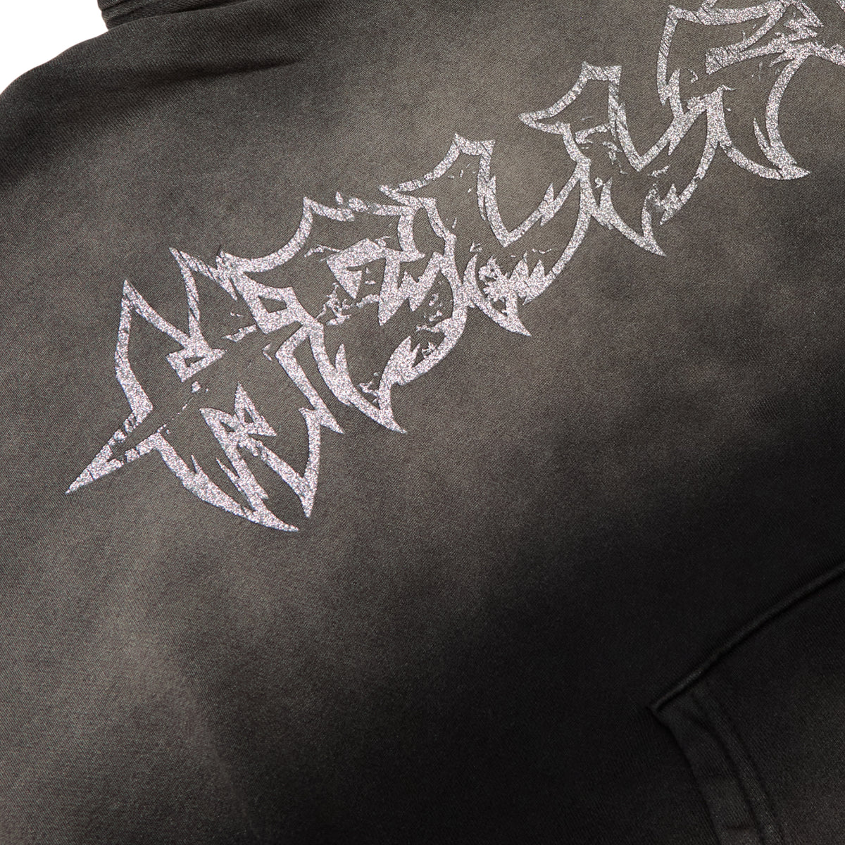 Hellstar Stars Shine Graffiti Hoodie (Black)