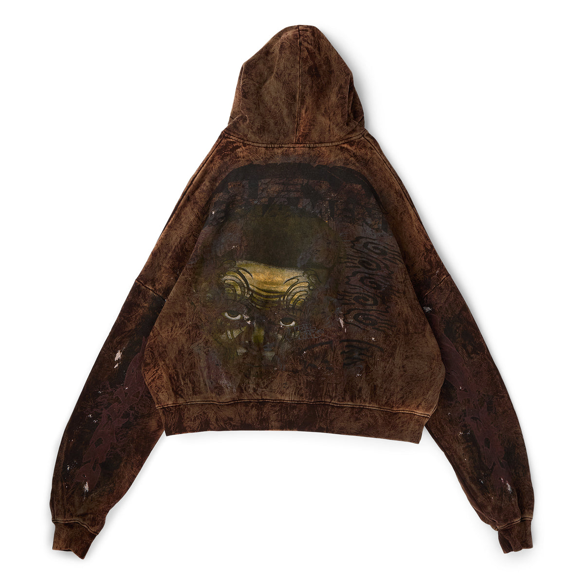 Hellstar H-Star Graffiti Hoodie (Brown)