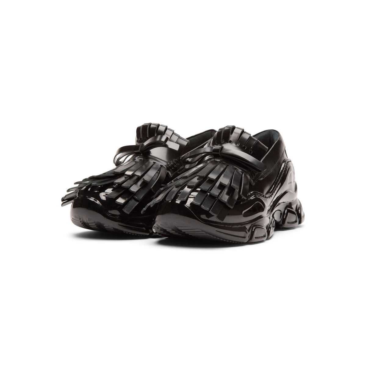 Simone Rocha Fringe Tracker Loafer (Black)
