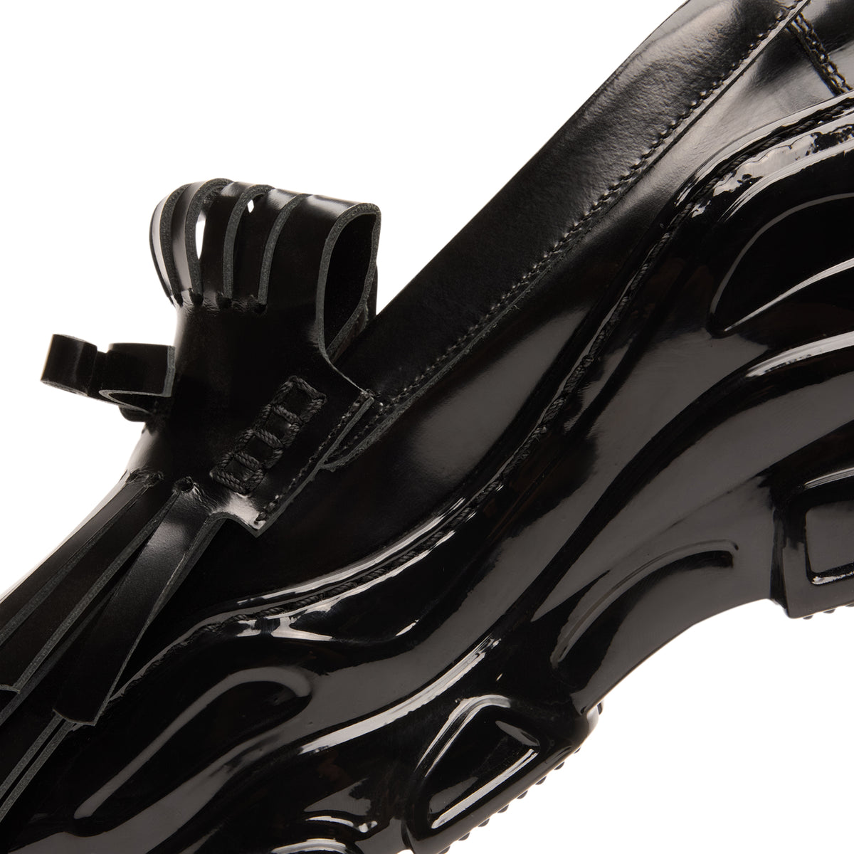 Simone Rocha Fringe Tracker Loafer (Black)