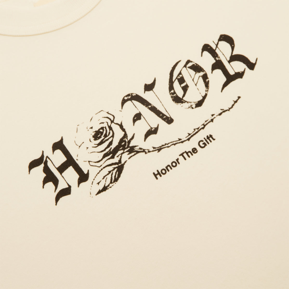 Honor The Gift Fallen Rose Tee (Bone)