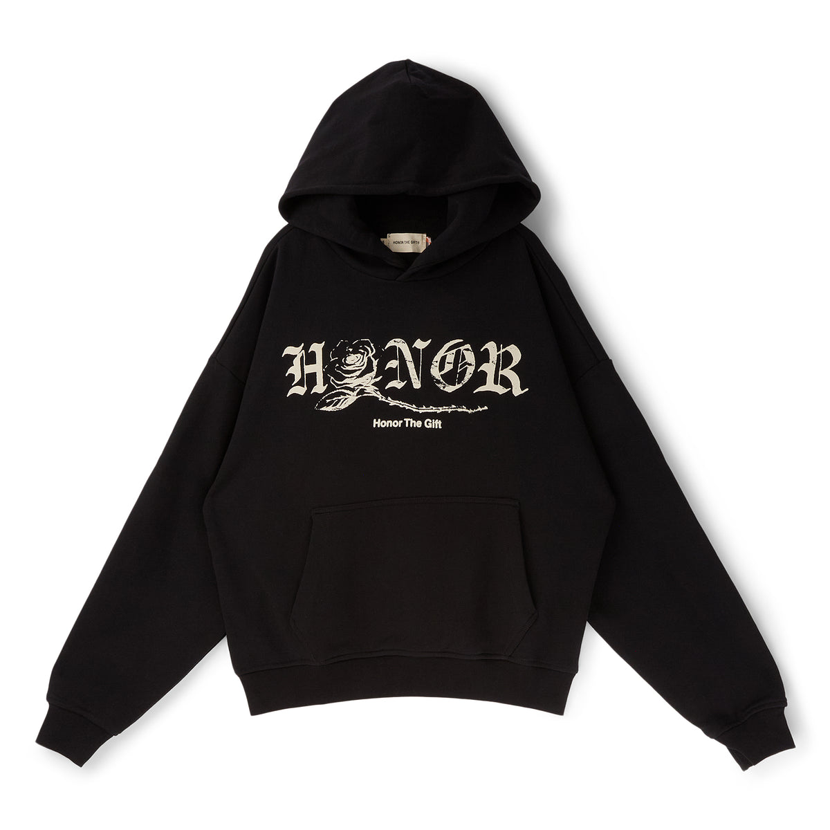 Honor The Gift Fallen Rose Hoodie (Black)