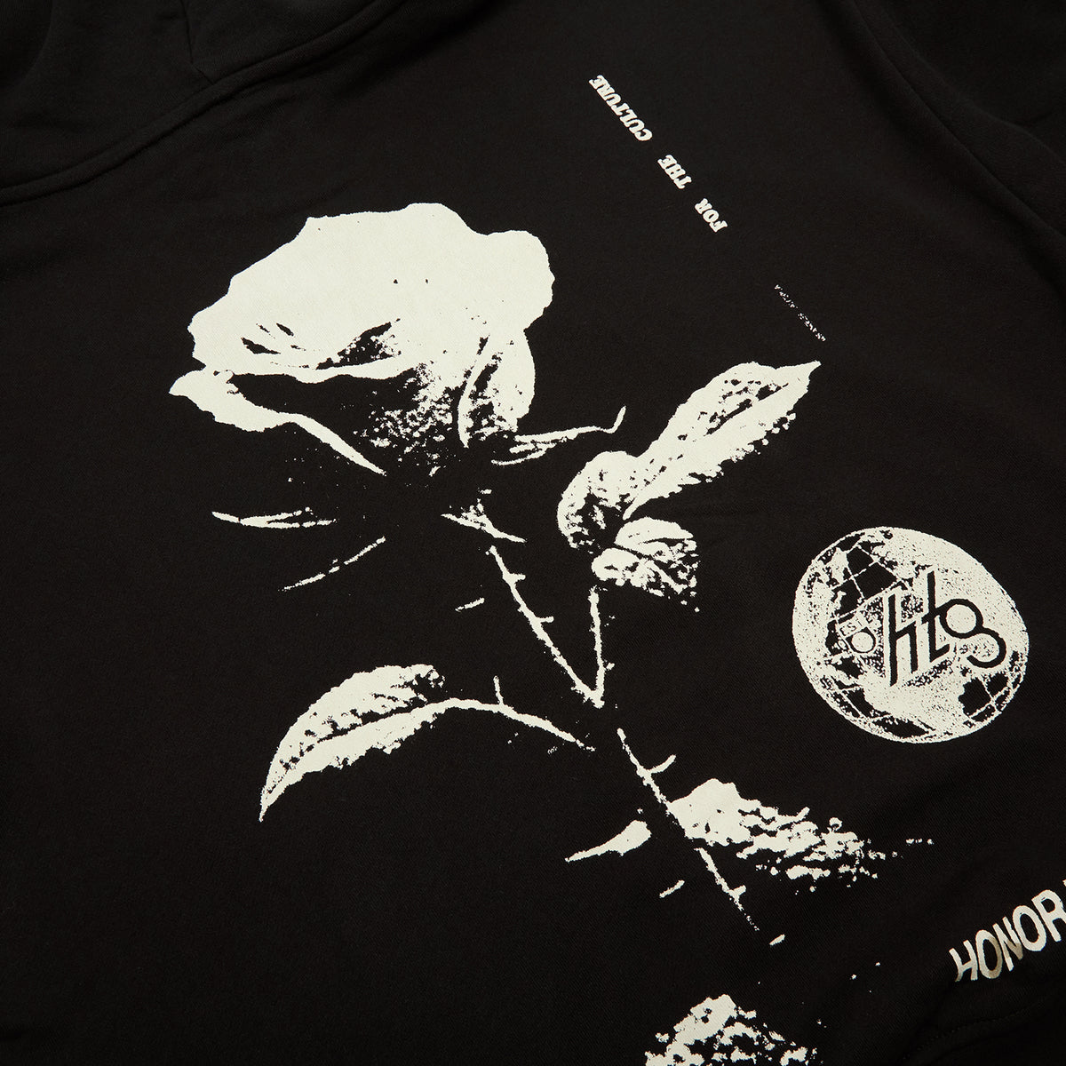 Honor The Gift Fallen Rose Hoodie (Black)