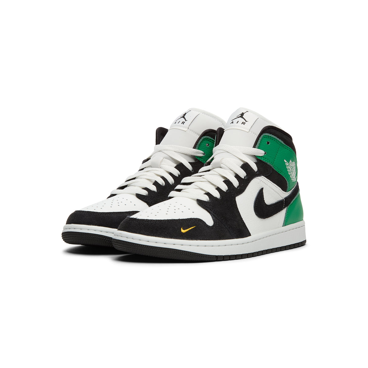 Air Jordan 1 Mid SE (Summit White/Black-Lucky Green)