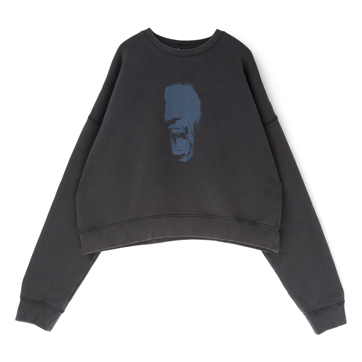 Air Jordan x IH Cropped Fleece Crew-Neck Sweatshirt (Black)