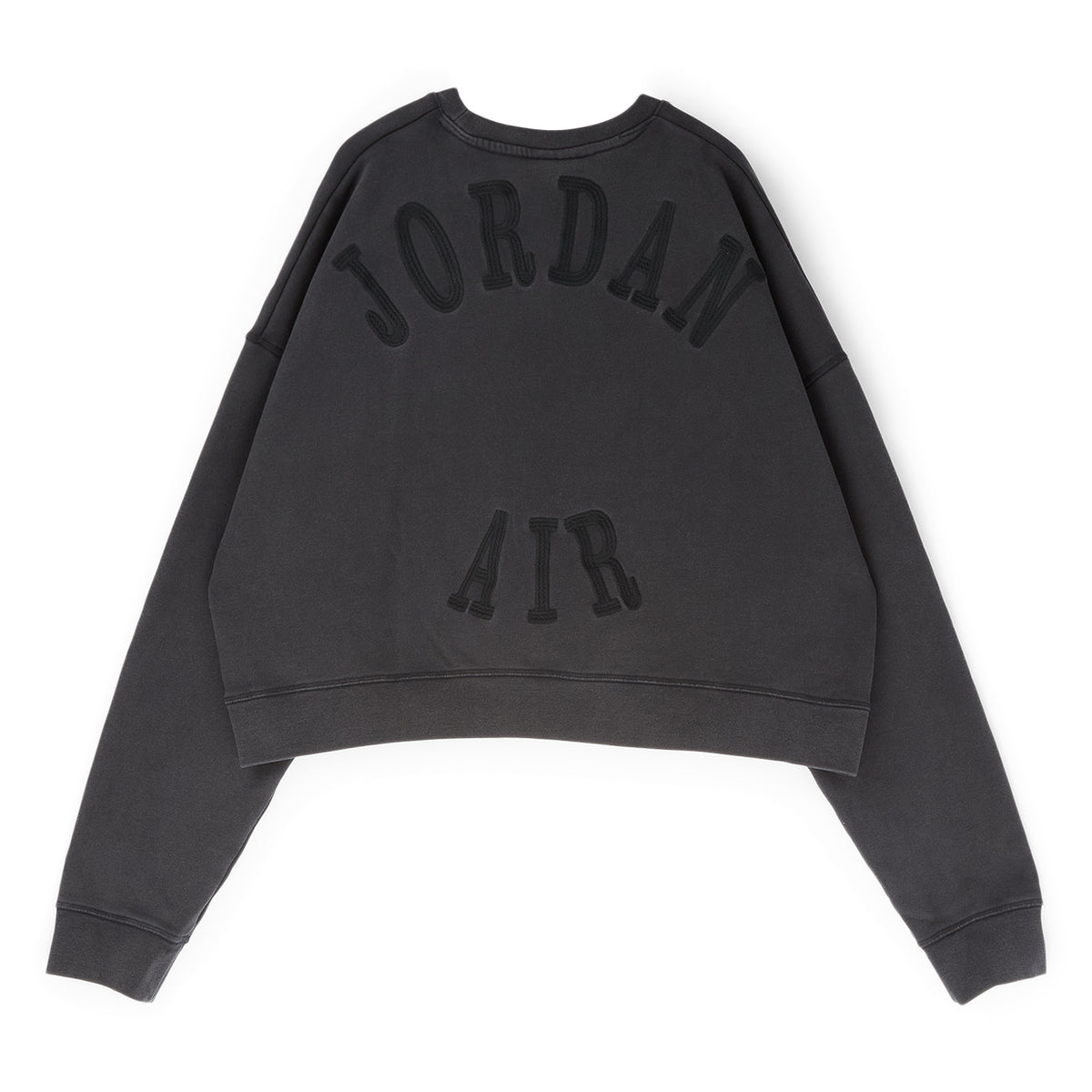 Air Jordan x IH Cropped Fleece Crew-Neck Sweatshirt (Black)