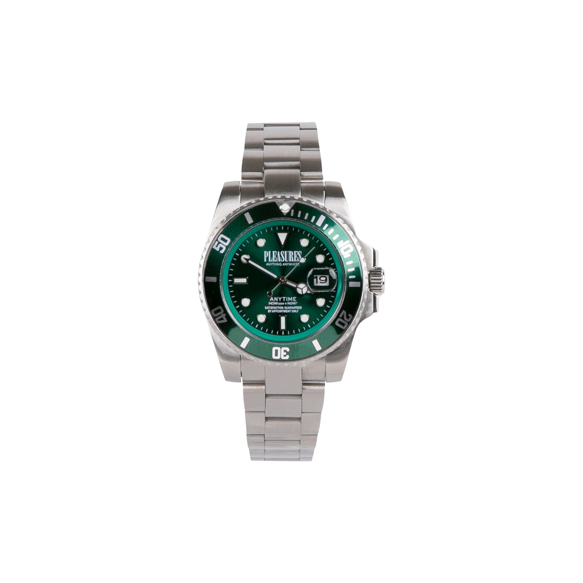 Pleasures Anytime Watch (Green/Silver)