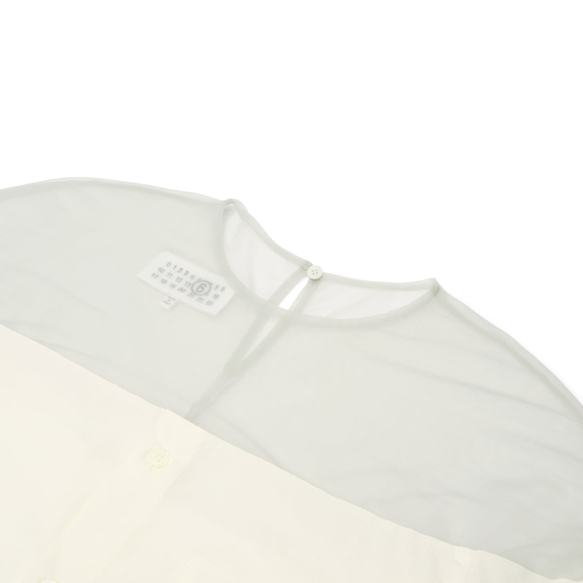 MM6 Maison Margiela Long-Sleeved Shirt (Off White)