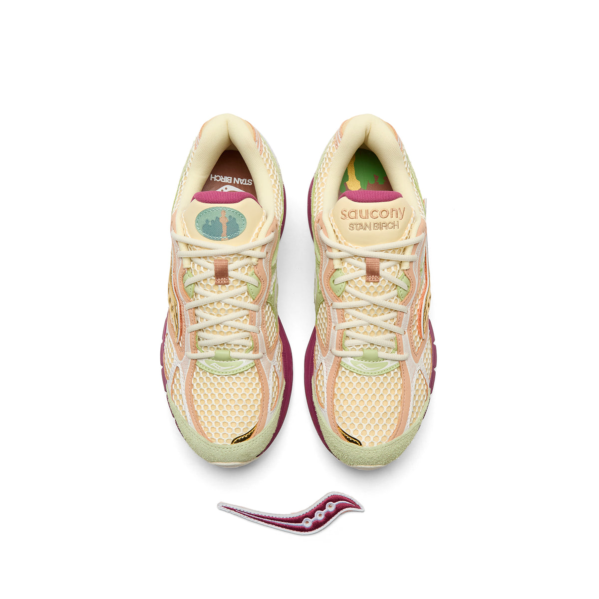 Stan Birch x Saucony ProGrid Guide 7 (Cream/Mauve)