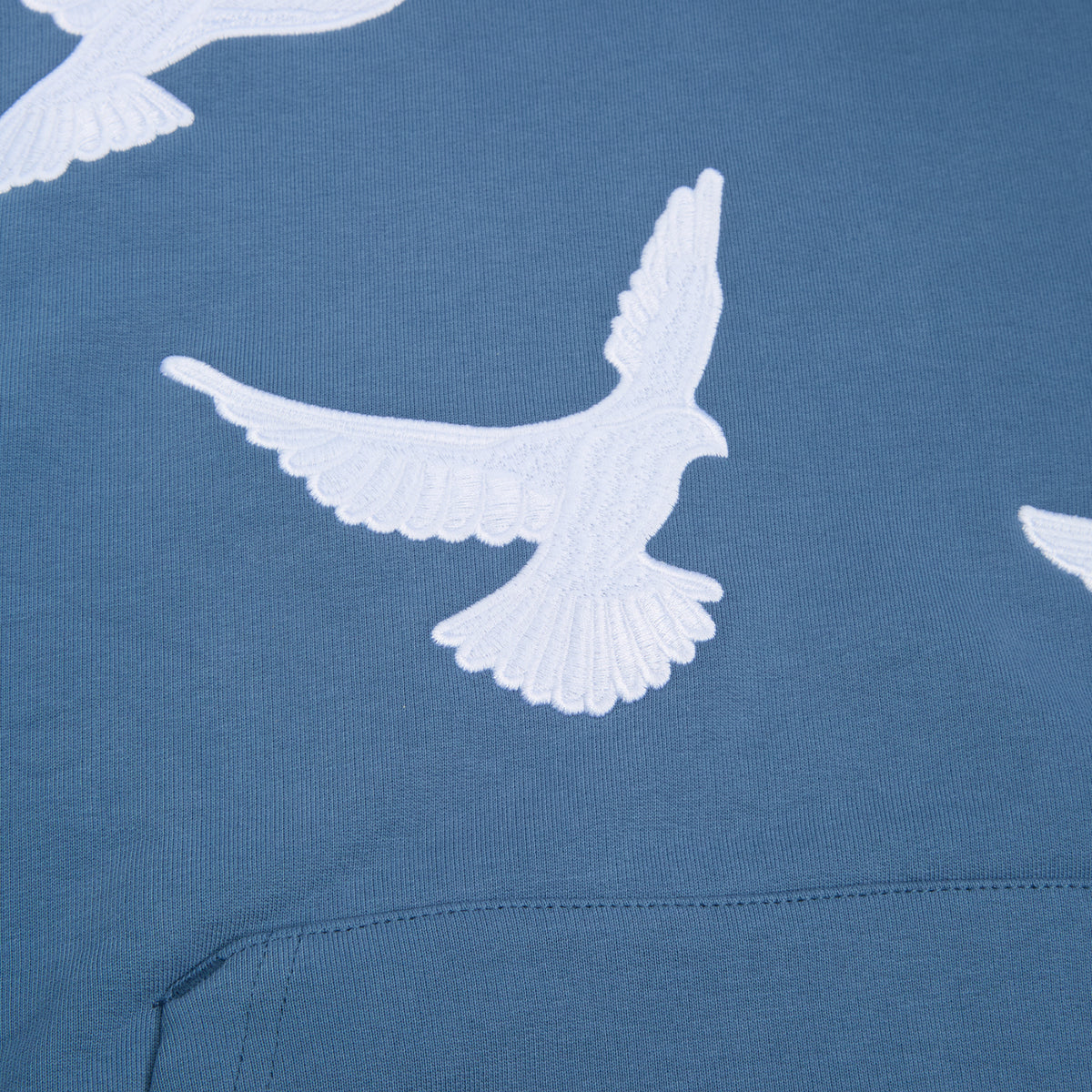 3.Paradis Flying Doves Hooded Sweater (Bluegrey)