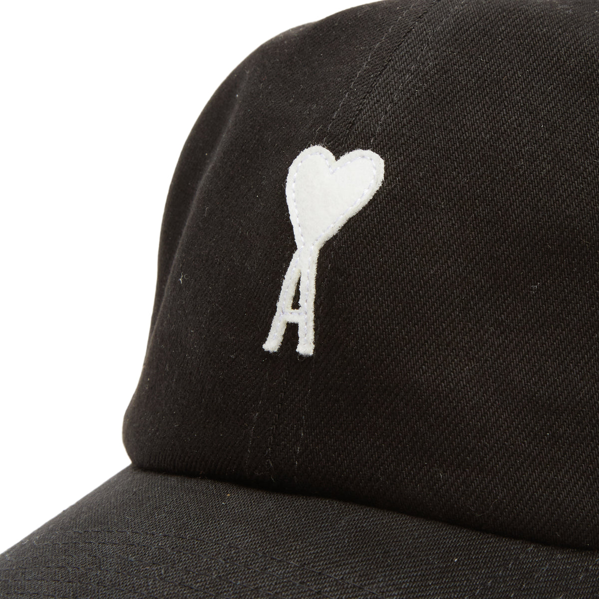 AMI Paris AMI De Couer Felt Cap (Noir)