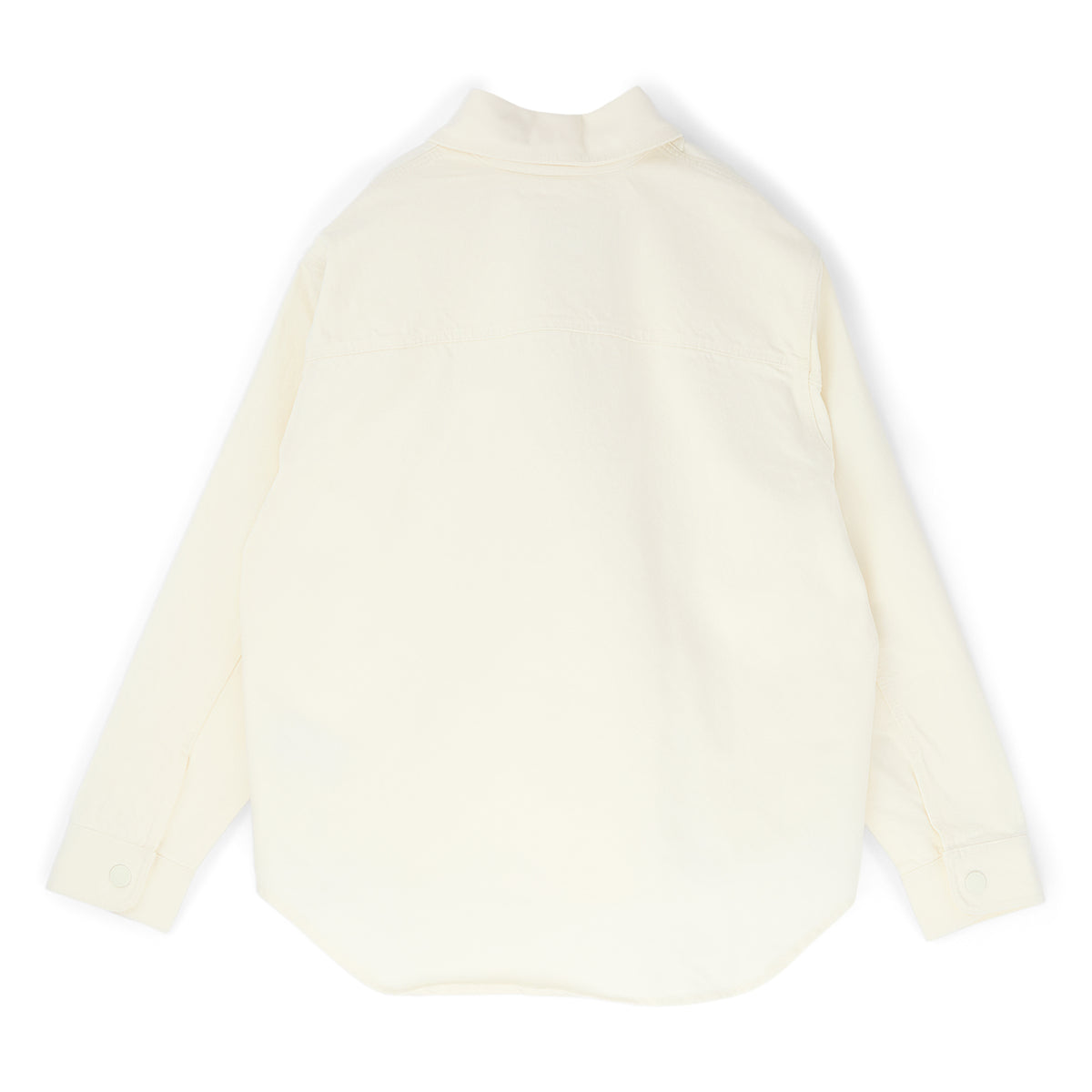 AMI Paris Overshirt With Knitted AMI De Couer (Blanc creme)