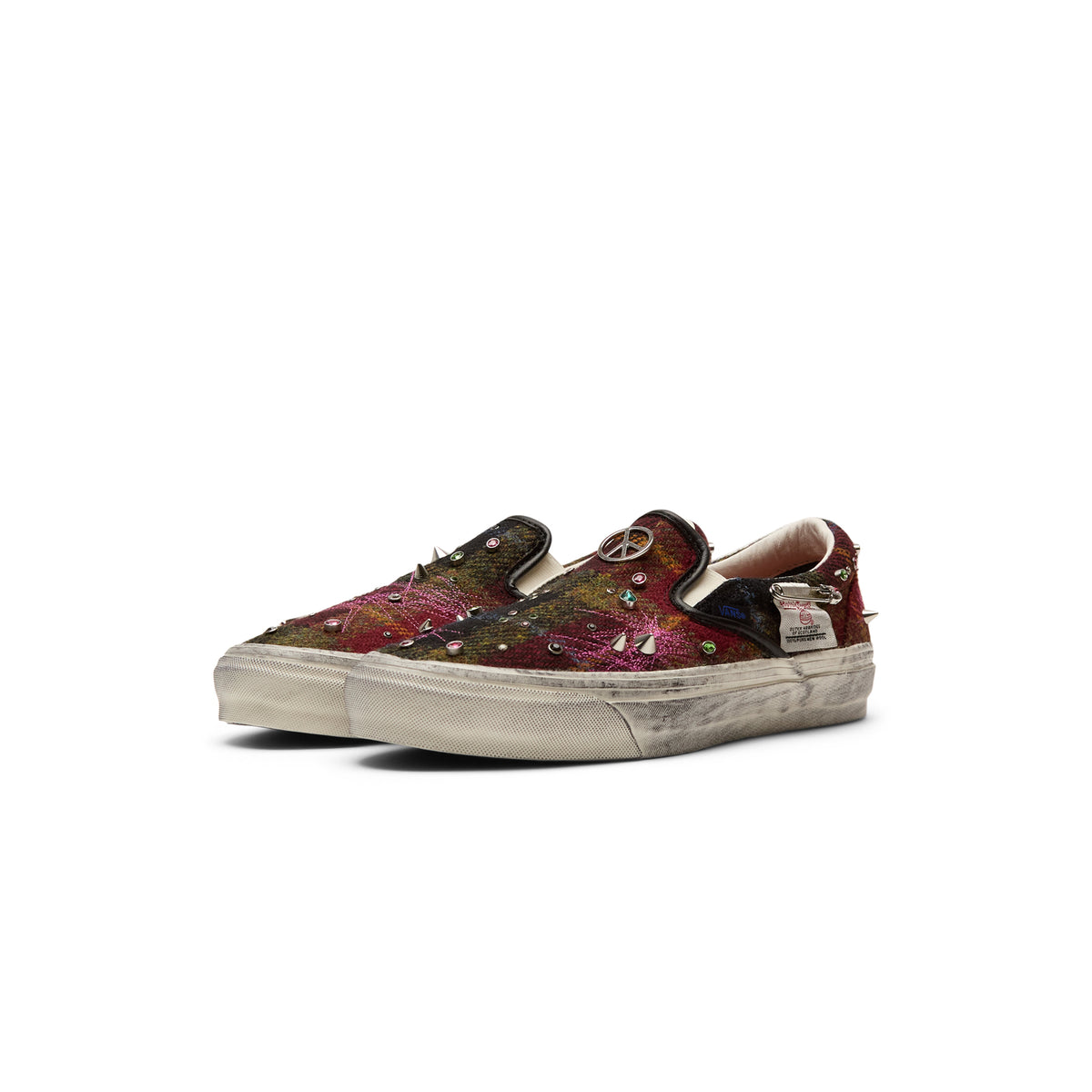 Vans LX Classic Slip On 98 Harris Tweed (Harris Tweed Red/Multi)