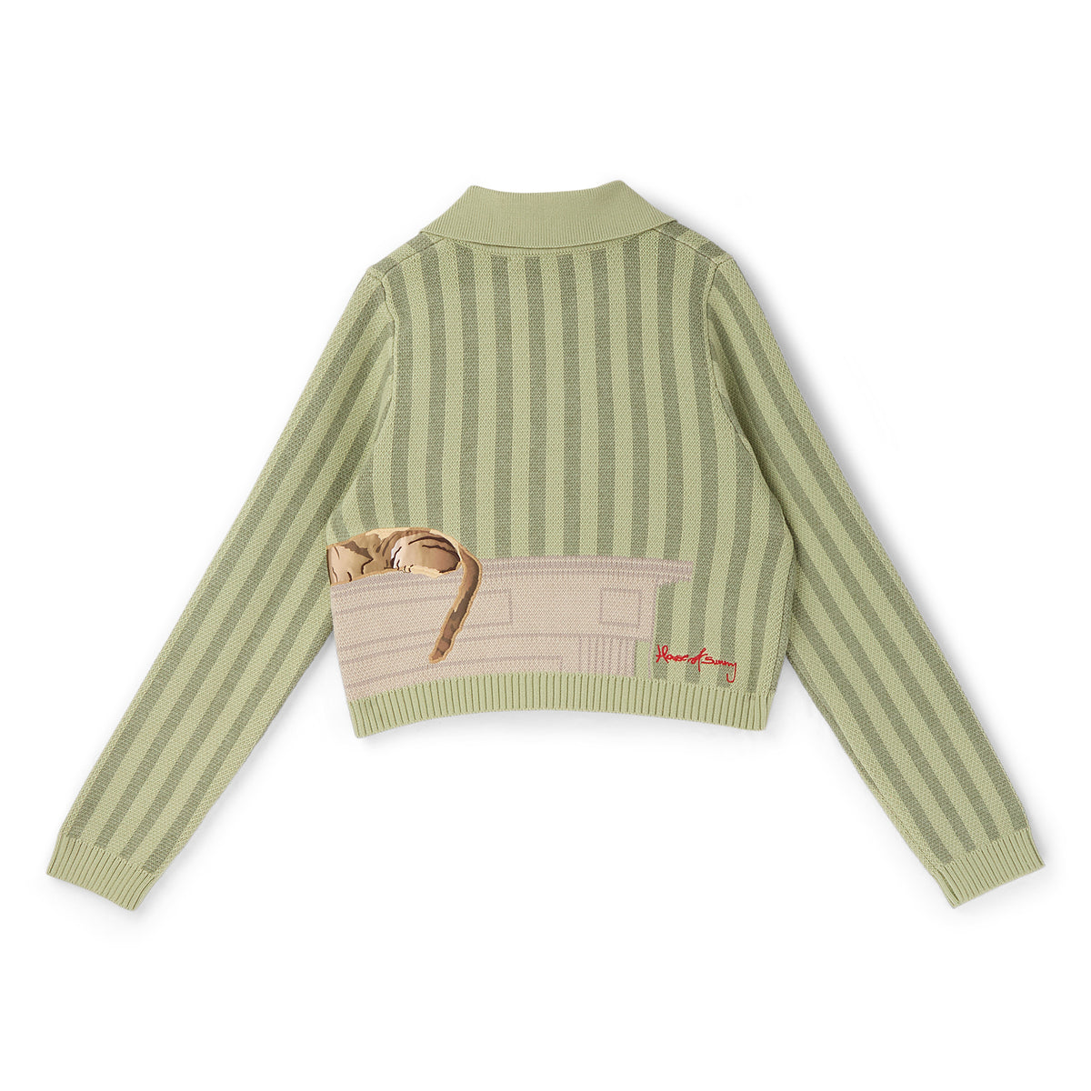 House of Sunny THE SLEEPY CAT CARDIGAN (Matcha)