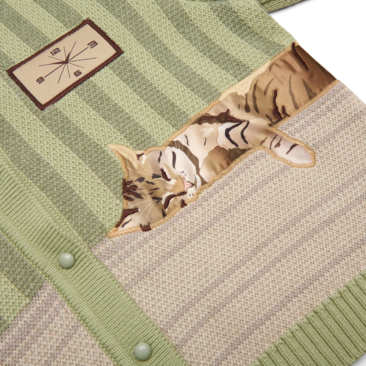 House of Sunny THE SLEEPY CAT CARDIGAN (Matcha)