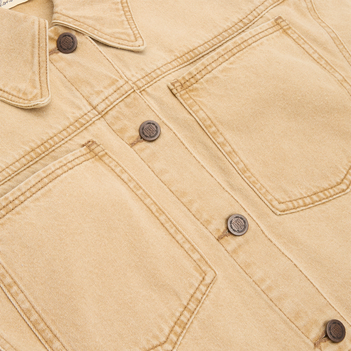 Honor The Gift B-Summer Raw Edge Cropped Jacket (Tan)