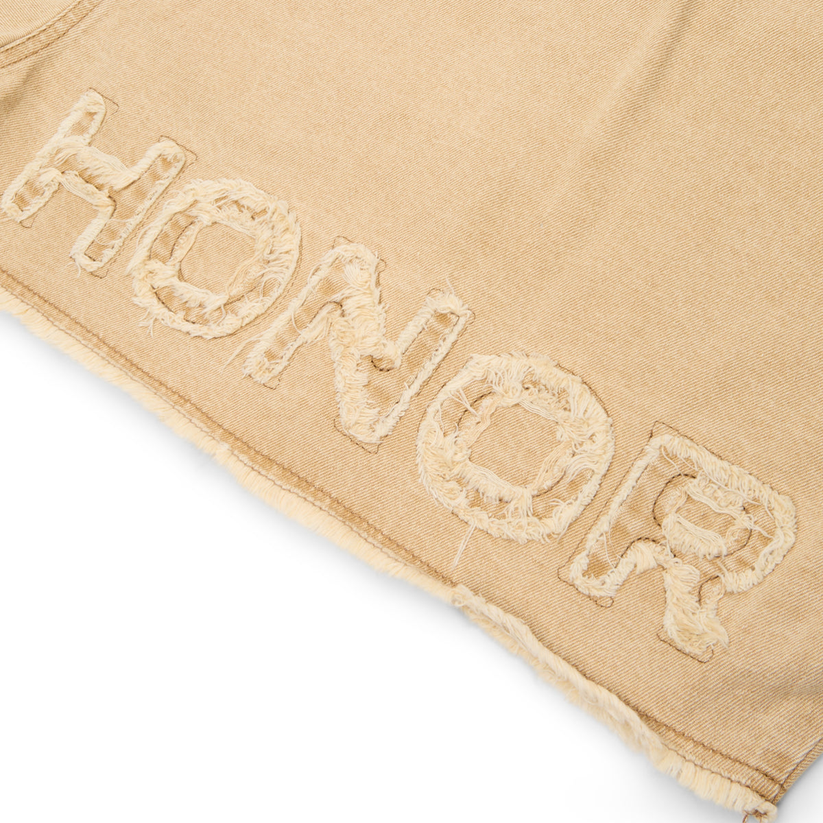 Honor The Gift B-Summer Raw Edge Cropped Jacket (Tan)